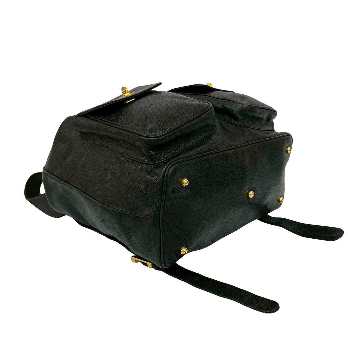 Tiffany & Co. Logo Perforated Leather Backpack — view 7