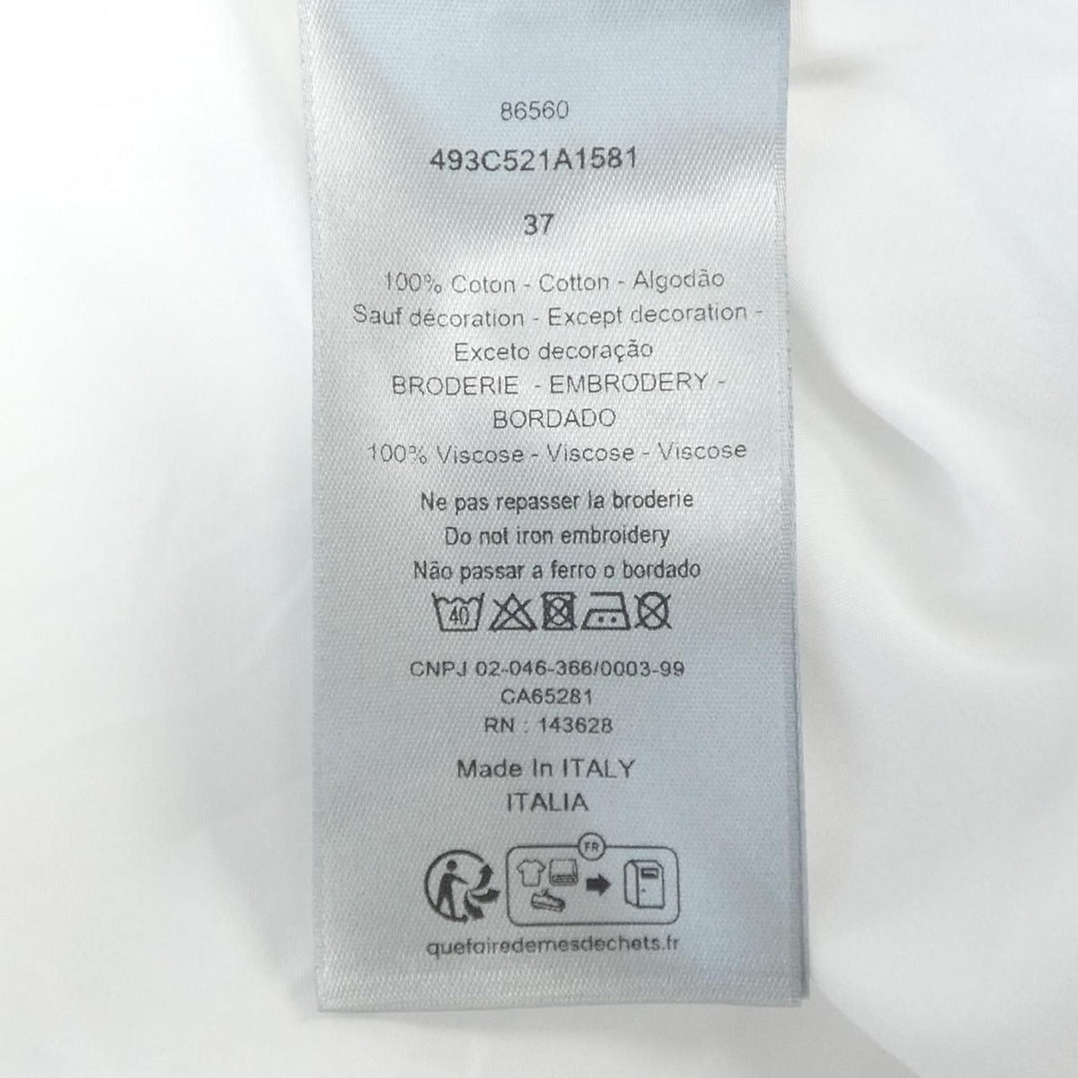 Dior S/S Shirt White 37 — view 3
