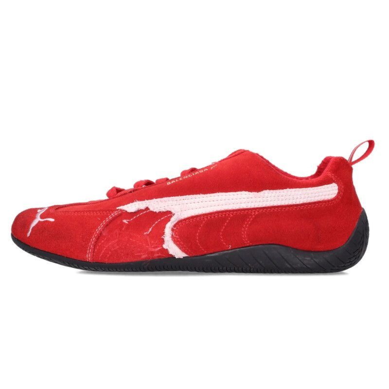 Balenciaga Puma Double Name Suede Processed Sneakers 42