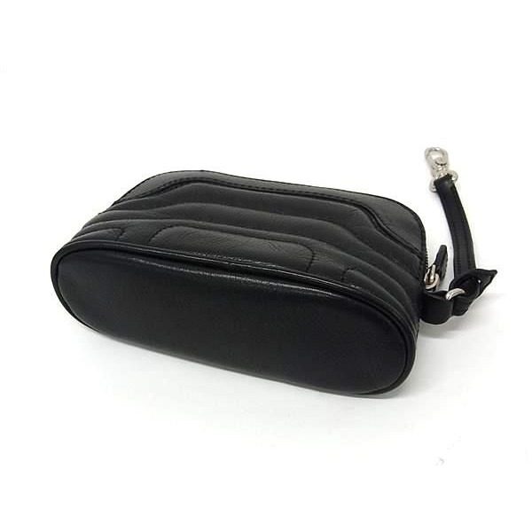 Celine Triomphe Leather Multi Pouch Case Makeup Black — view 2
