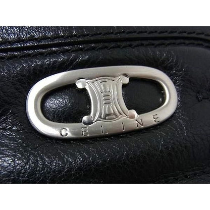 Celine Triomphe Leather Multi Pouch Case Makeup Black — view 4