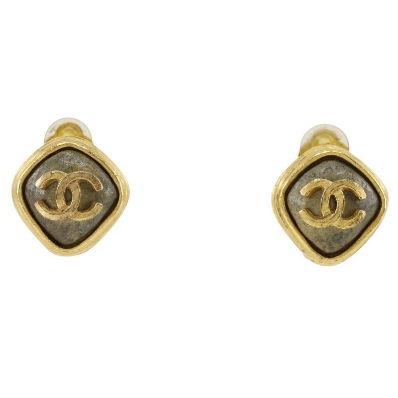 Chanel Coco Mark Vintage Gold Plated 97A Ladies 20.2g Earring