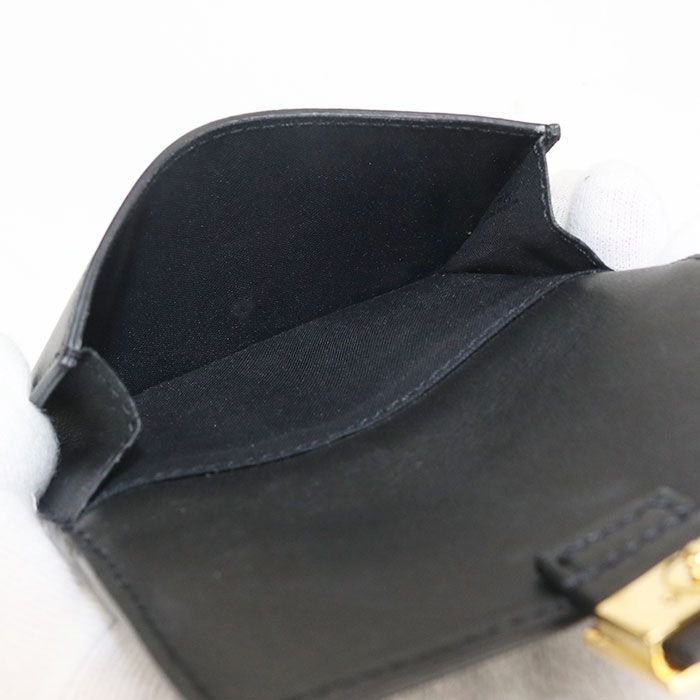 Fendi Baguette 8m0423 Card Case Nappa Leather Women