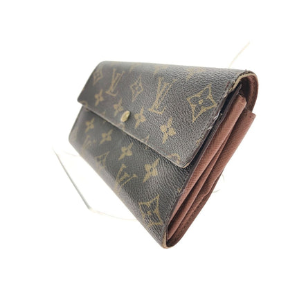 Louis Vuitton Unisex Long Wallet Monogram Pochette Portomone Credit M61725