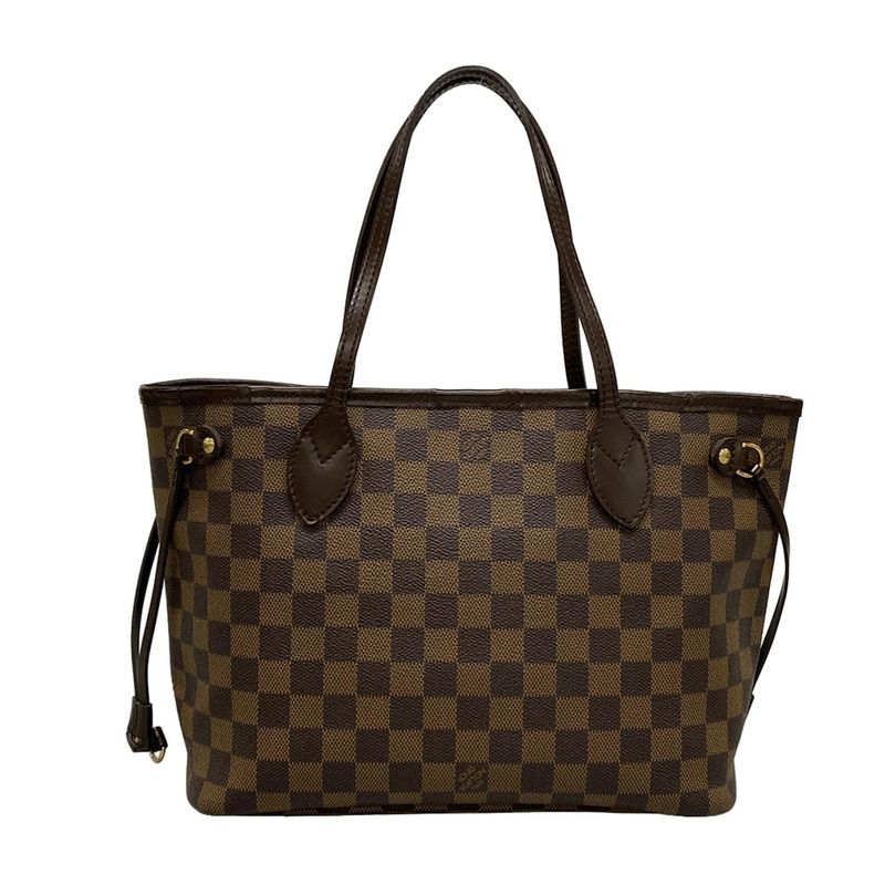 Louis Vuitton Damier Neverfull PM N51109 Ebène Tote Bag