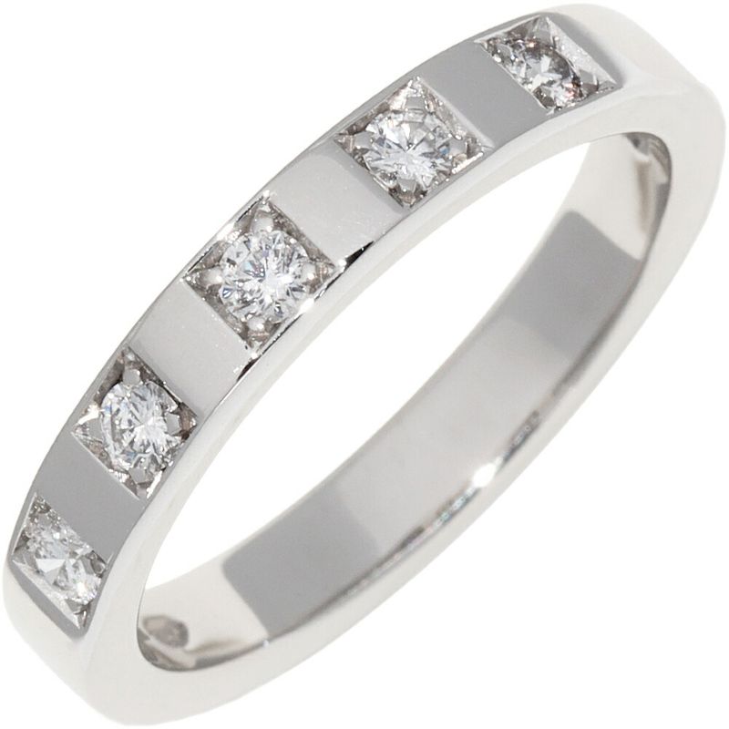 Bulgari Ring Pt950 5P Diamonds (017ct) Marry Me Wedding Ring 336775