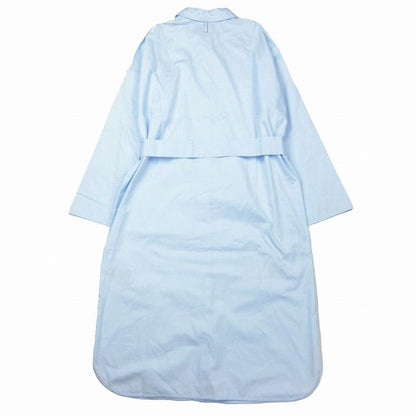 Hermes 21ss Light Fabric Cotton Shirt Coat Outer Light Blue Size S *16-7352