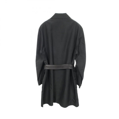 Hermes Collarless Coat Glen Check Nylon — view 2