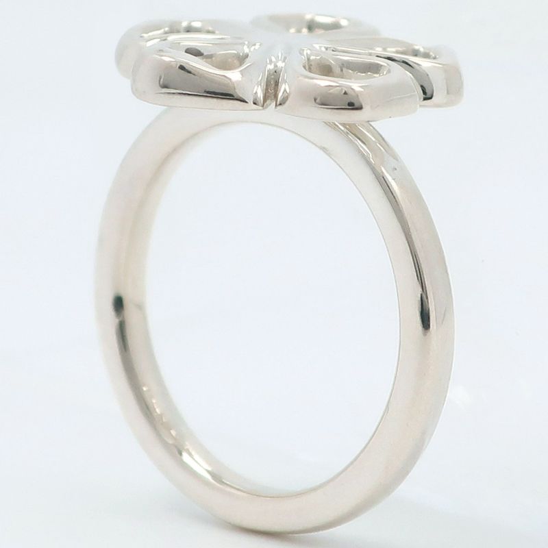 Tiffany & Co Flower Vintage Silver 925 9.5 Ladies 4.2g Ring