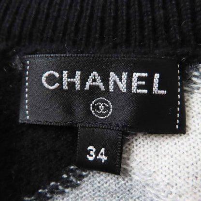 CHANEL P71459 100% Cashmere With Coco Mark Plate Coco Mark Diamond Pattern