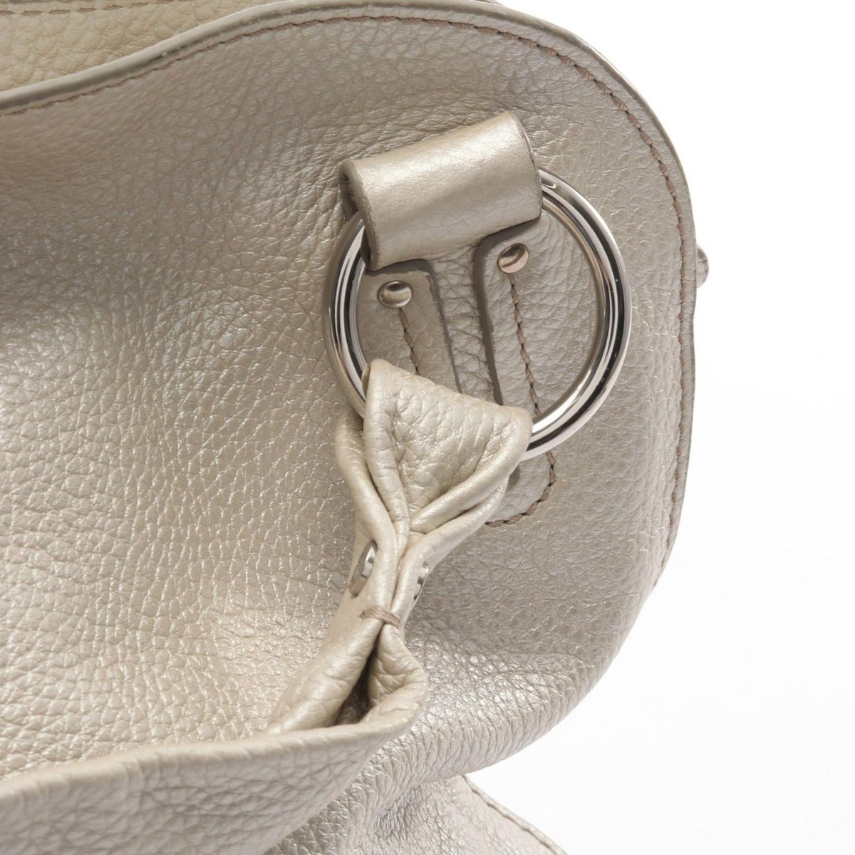 Celine Handbag Bittersweet Silver Leather — view 7