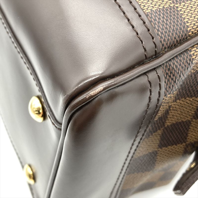 Louis Vuitton Knightsbridge Handbag Damier Ebène N51201 Brown Gold Hardware