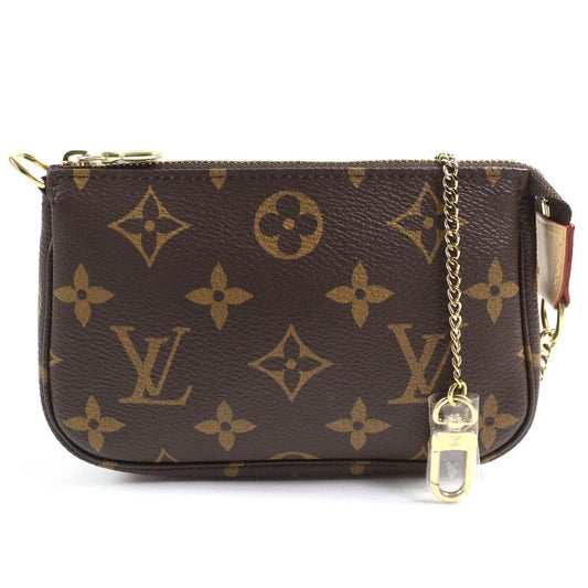 Louis Vuitton M58009 Mini Pochette Axessoire Monogram Canvas Nu Pouch Brown
