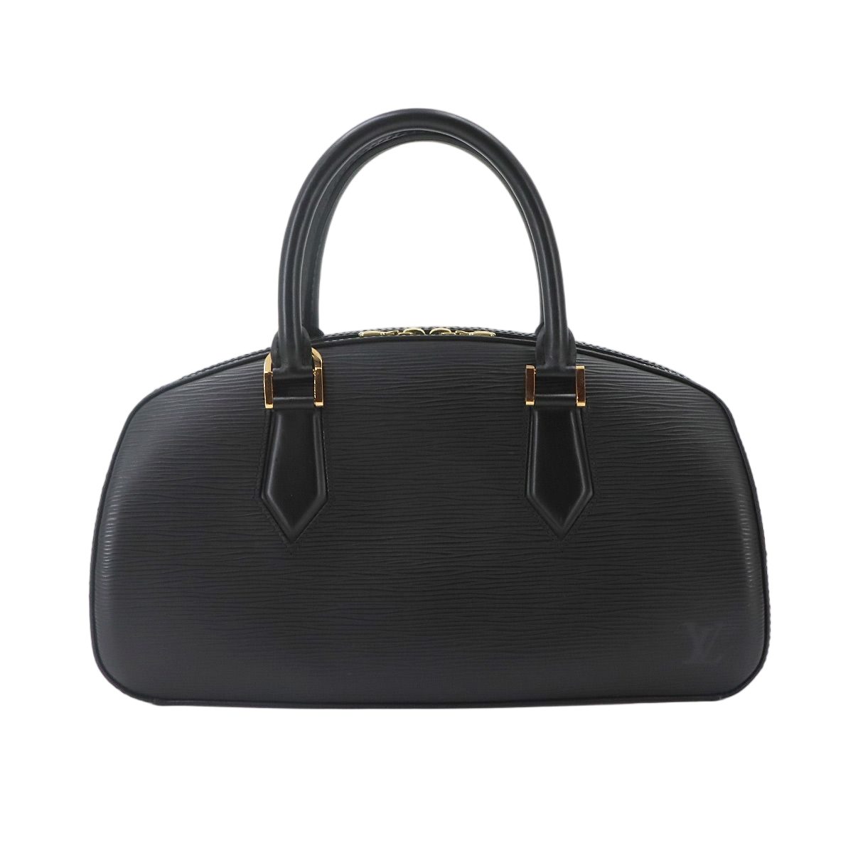 Louis Vuitton Epi Hand Bag Leather Noir Gold