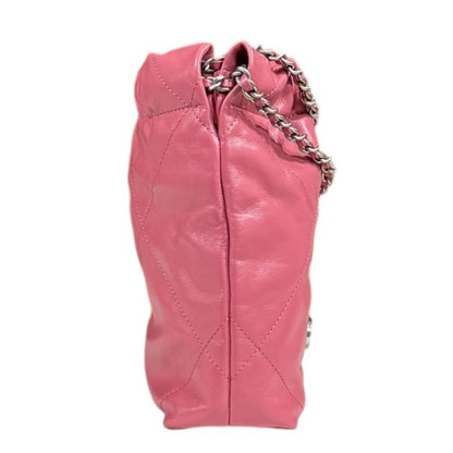 Chanel Mini Handbag Chanel 22 Shoulder Bag Leather As3980 Pink Ladies Chanel