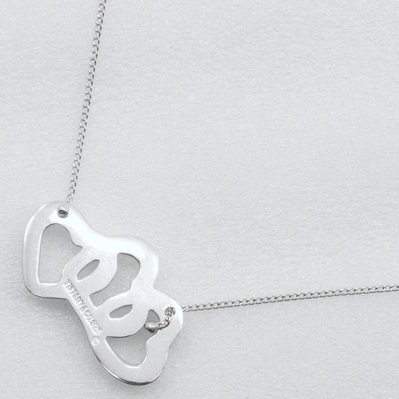 Tiffany & Co Triple Heart 925 Silver Ladies 4.6g Necklace