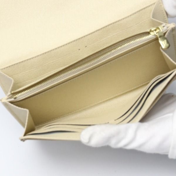 Louis Vuitton N63208 Damier Azure Long Wallet Portefeuille And Sarah Long