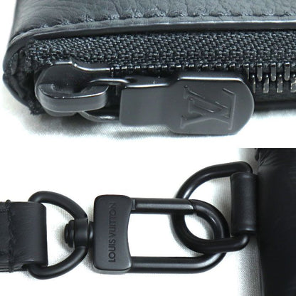 Louis Vuitton Pochette To Go Clutch Bag Monogram Shadow Black M81570 IC Chip