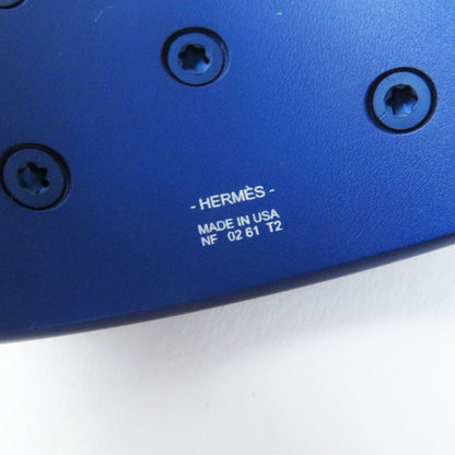 Hermes Collierd Chien Blue Ankle Alumium Bangle T2 With Box And Storage Bag