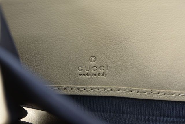 Unused Gucci Wallet Long Wallet GG Marmont GG Marmont White Navy 573810