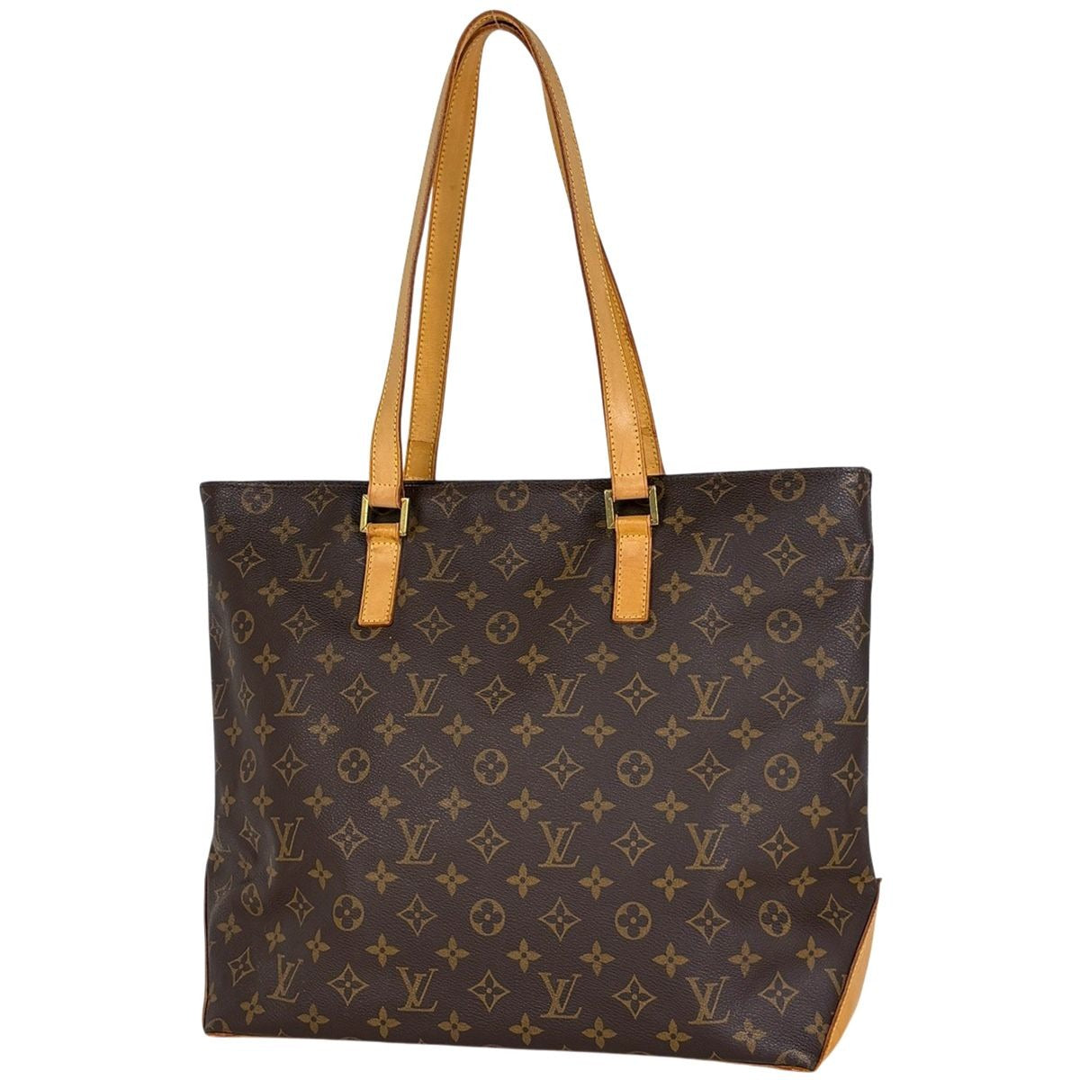 Louis Vuitton Hippo Mezzo Shoulder Bag Tote Monogram Brown