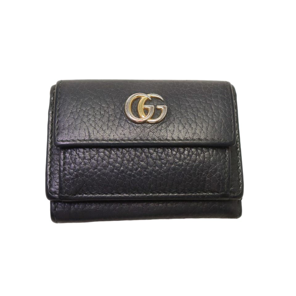 Gucci GG Marmont Leather Trifold Wallet