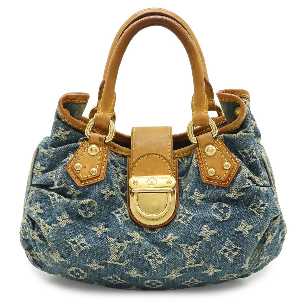 Louis Vuitton Monogram Denim Pleaty Mini Bag Blue