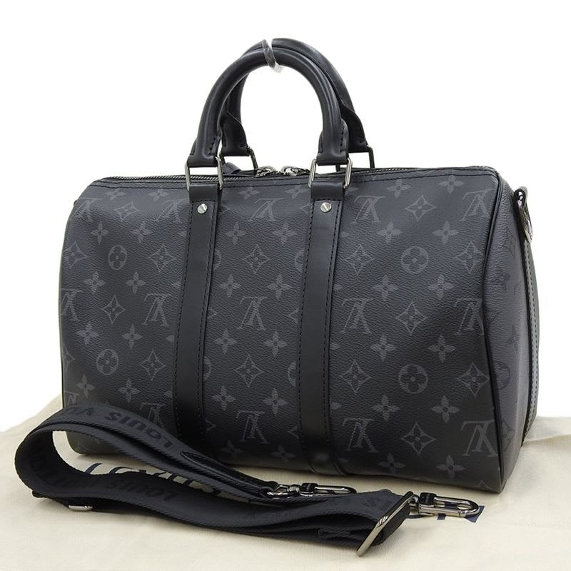 Louis Vuitton Monogram Eclipse Keepall Bandouliere 35 Shoulder Bag