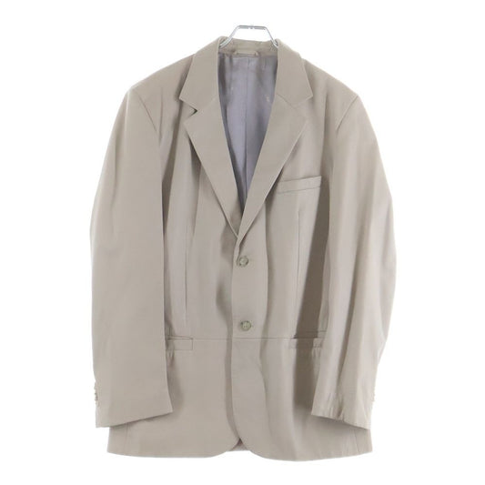 Versace Collection Lamb Leather Tailored Jacket Beige