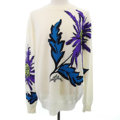 Louis Vuitton Thistle Intarsia Pullover Hon 89 Wx87 Knit