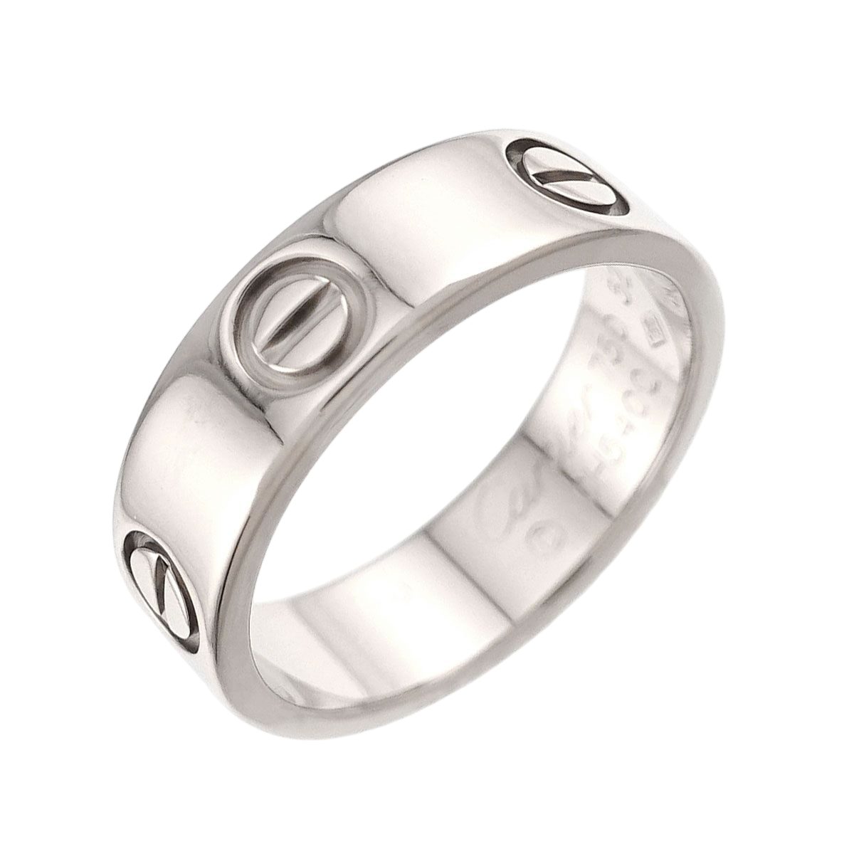 Cartier Love 52 Ring 18k WG White Gold 750