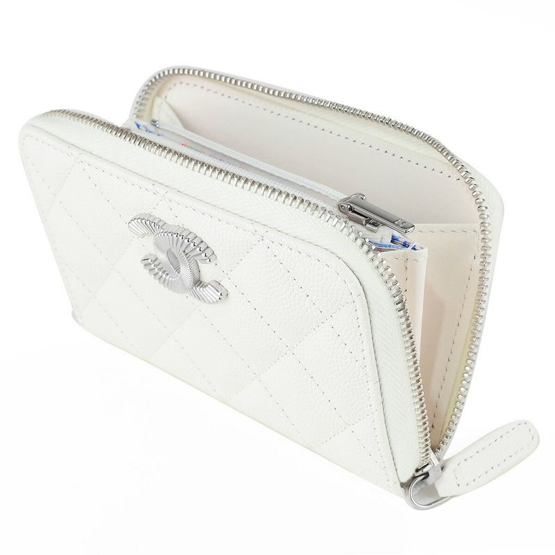 Chanel Coin Case White