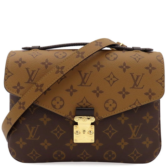Louis Vuitton Pochette Metis MM Brown Monogram Reverse 2-Way Shoulder Bag