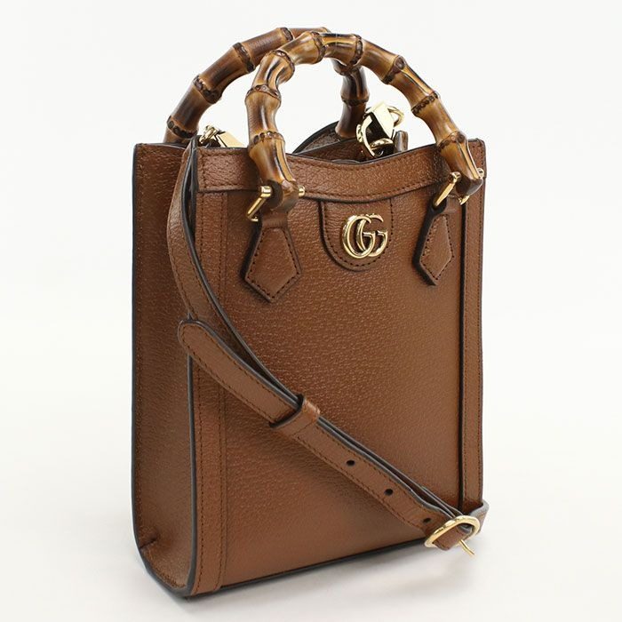Gucci 2-Way Diana Tote Leather
