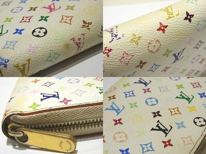 Louis Vuitton Zippy Wallet Long Wallet M60241 Multicolor Bron / Rich Pink