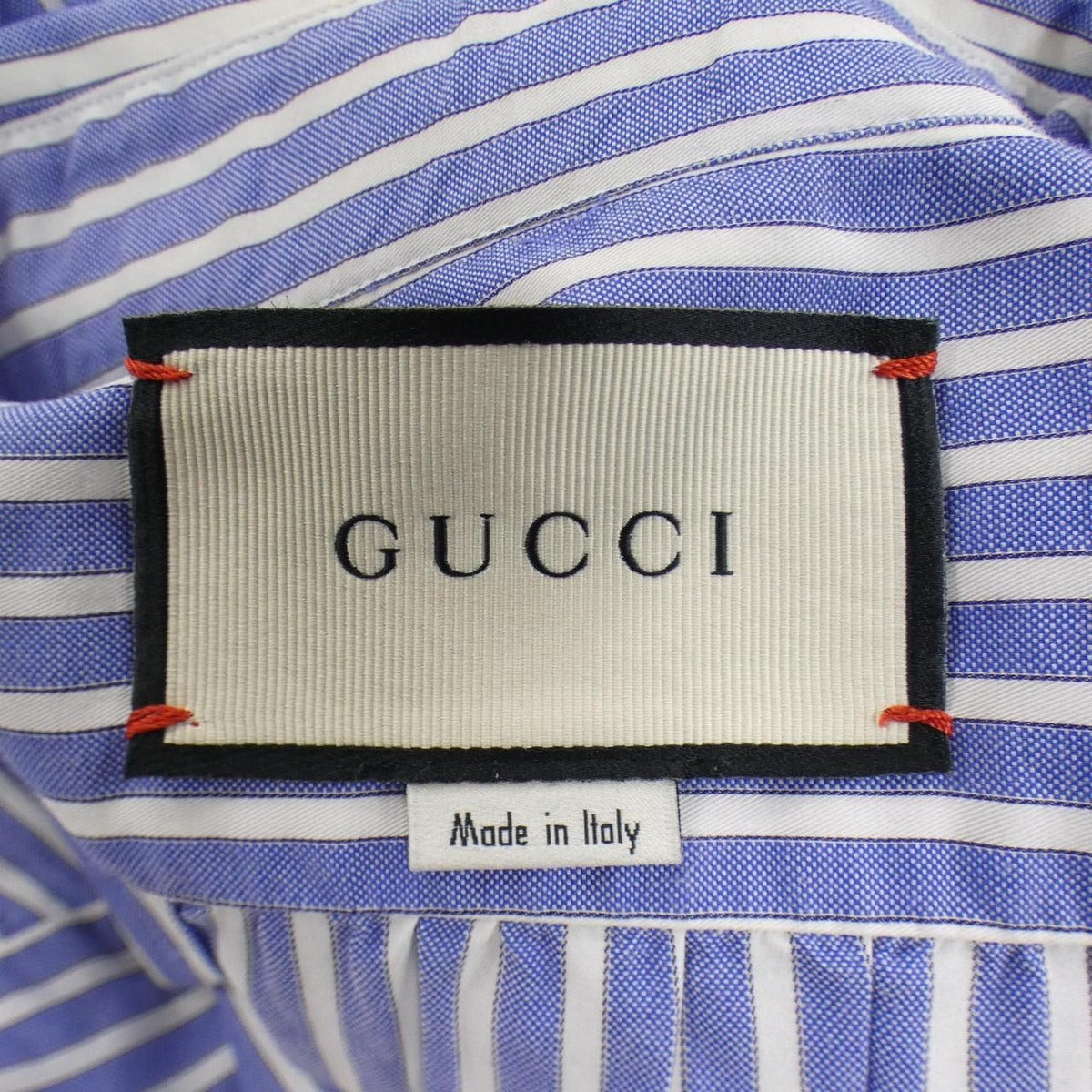 Gucci Shirt White 48 Blue Stripe — view 4