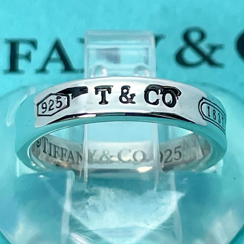 #8 Tiffany & Co 1837 Narrow Ring Polished 24-3199s