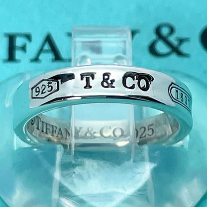 #8 Tiffany & Co 1837 Narrow Ring Polished 24-3199s