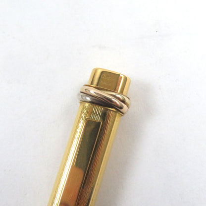 Cartier Vintage Trinity Allover Cap Ballpoint Pen Gold Made In