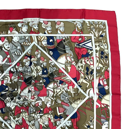 Hermes Carre 90 Scarf Ali Baba Alibaba Silk Red — view 3