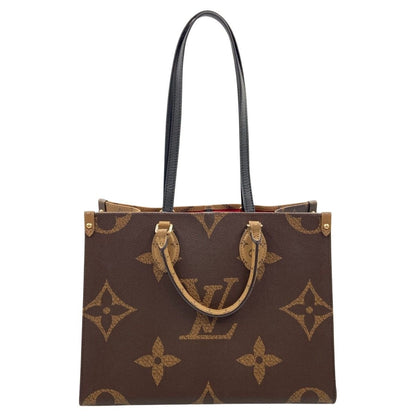Louis Vuitton Monogram Giant On The Go MM 2-Way Bag Brown