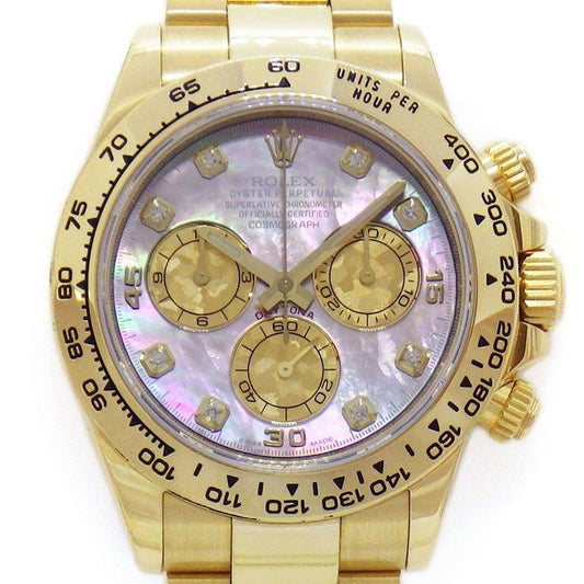 Rolex Watch Cosmograph Daytona Roulett 8 Points Diamond Index Black Shell Dial