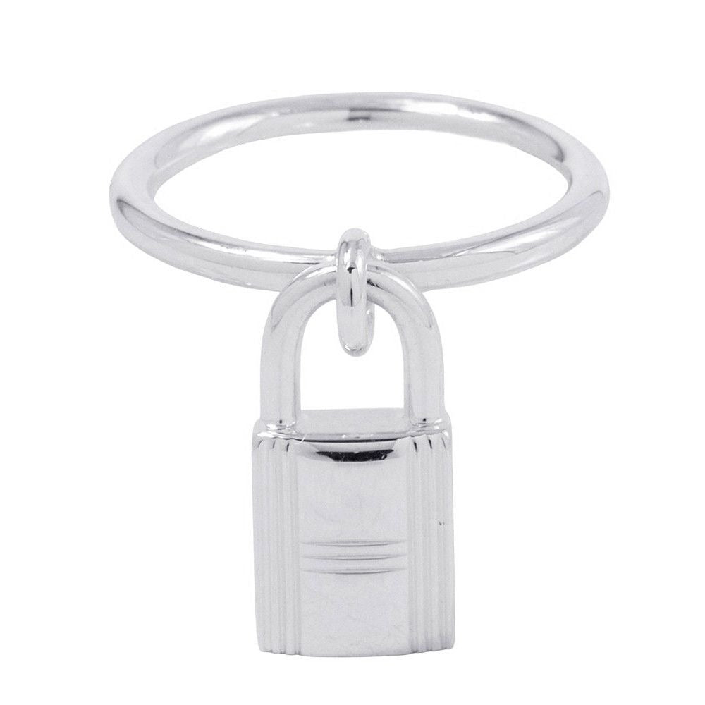 Hermes Ring Amulet Cadena Silver 53