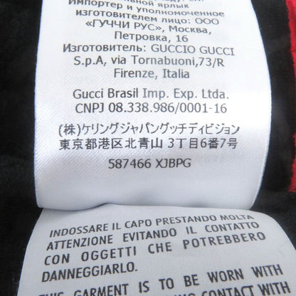 Gucci 587466 Webline Logo Embroidery Velour Shorts Black XS Made In Italy