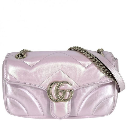 Gucci Shoulder Bag GG Marmont Quilted Small Chain Crossbody