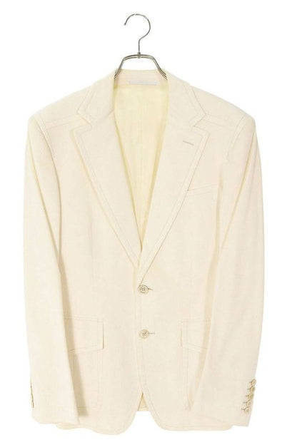 Gucci 18fef0 Notched Lapel 2B Corduroy Tailored Jacket Men 46R