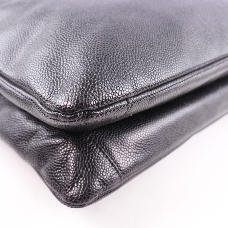 Chanel Shoulder Tote Caviar Skin Black Ladies Tote Bag