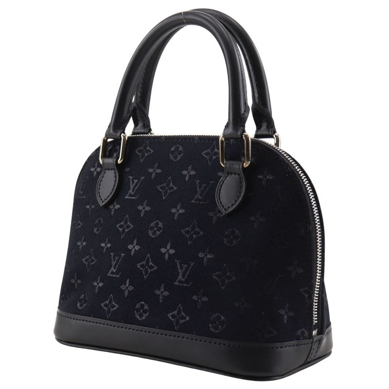 Louis Vuitton Little Alma M92146 Monogram Satin Black Sp0021 Ladies Handbag