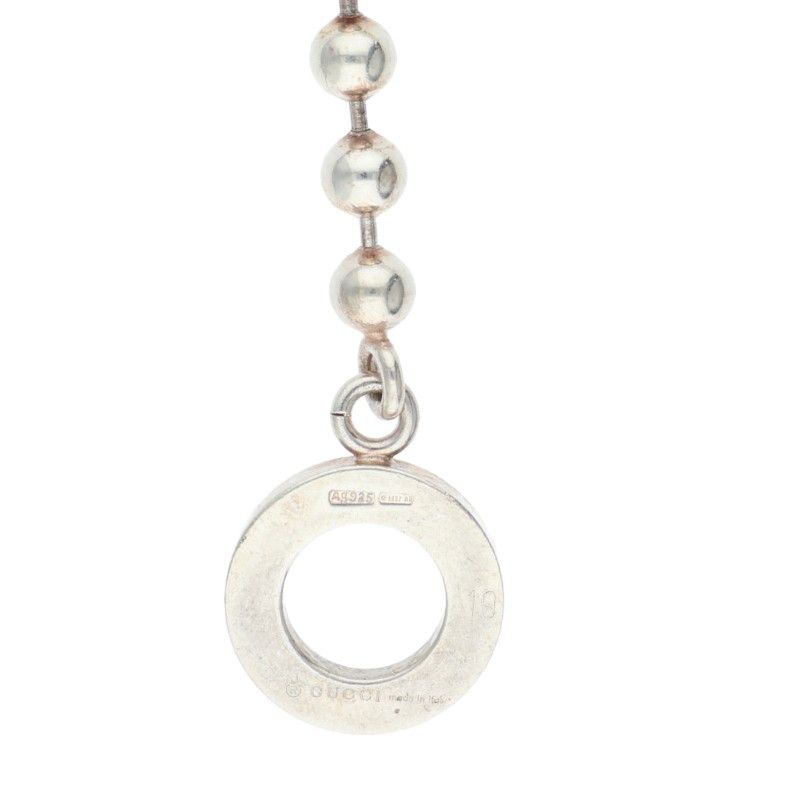 Gucci Ball Chain Silver Bracelet Men's