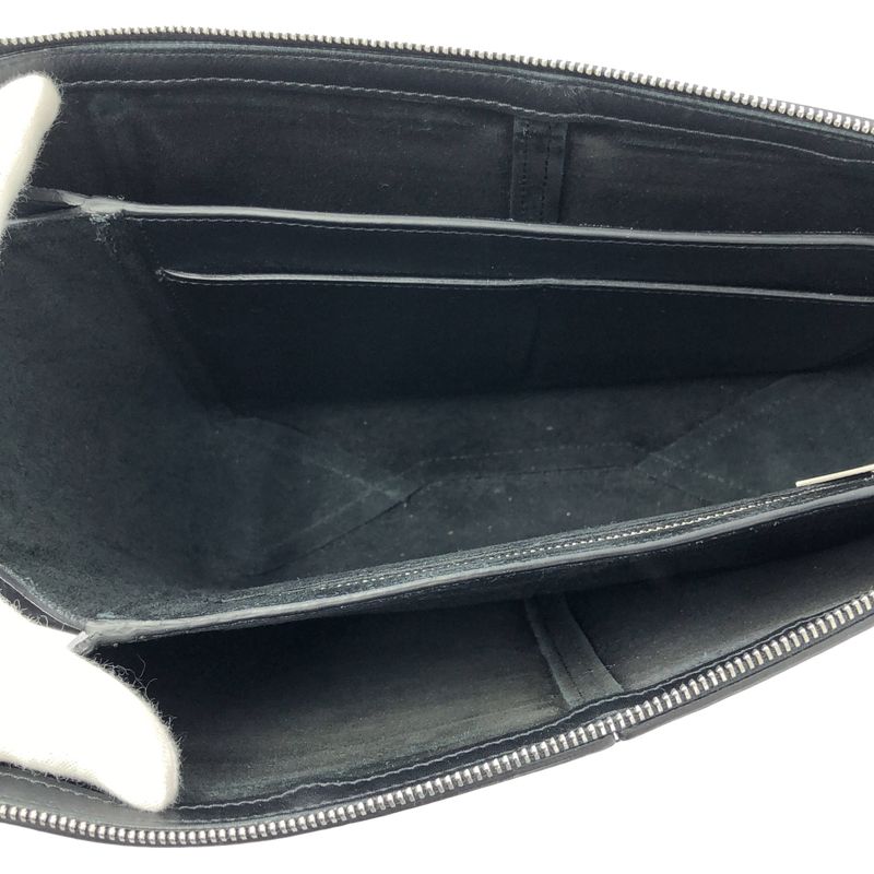 Celine - Chain Tri-fold 2way Leather Logo Clutch Bag With Chain Shoulder -